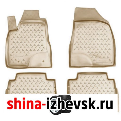 Коврик Autofamily коврики в салон для LEXUS RX350 2003-2009, 4 шт. , бежевый) в Ижевске